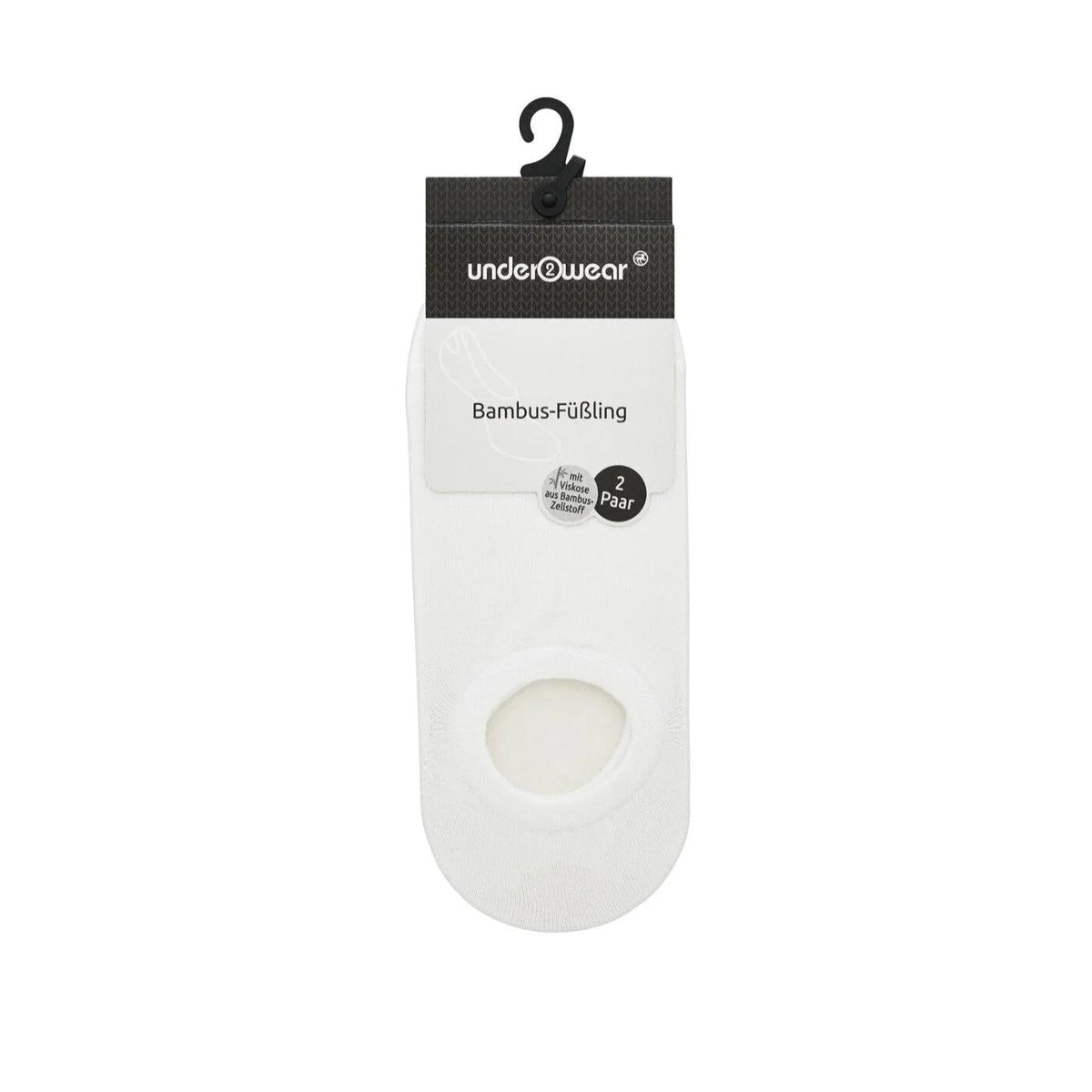 Underwear Bamboo Socks 2-Pack Breathable White 39-42