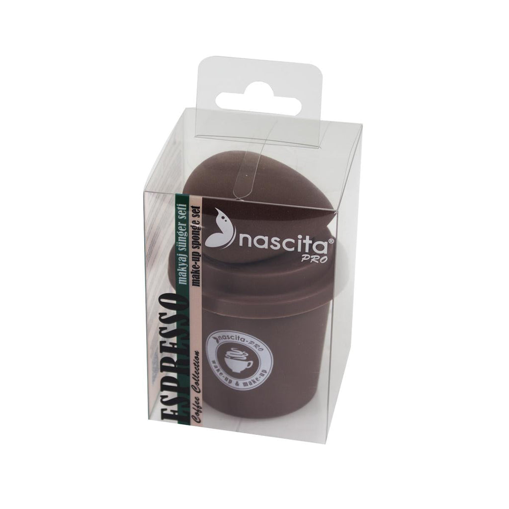 Nascita Makeup Sponge with Portable Container for Easy Application & Storage