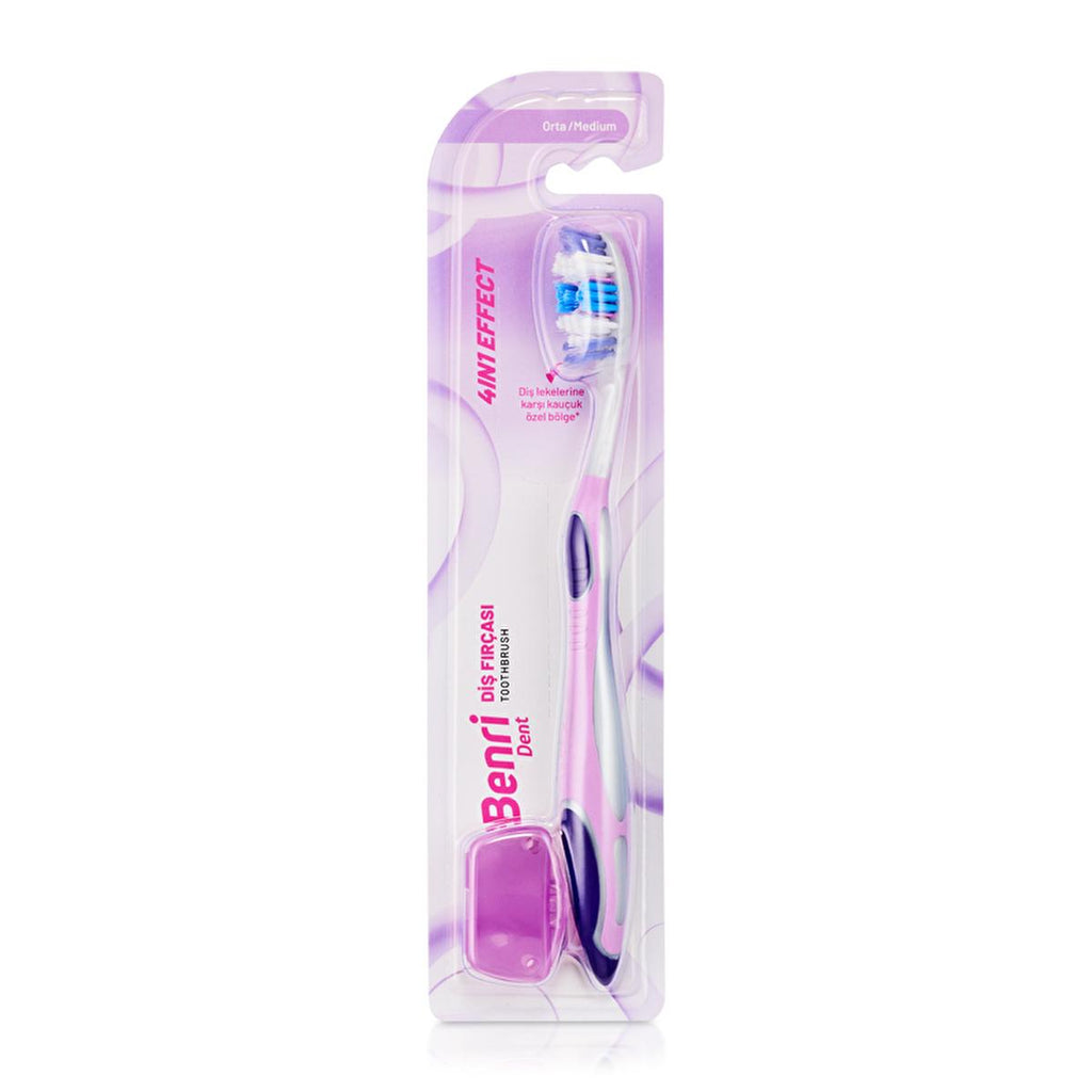 Benri Dent 4 in 1 Effect Toothbrush for Adults - Electric Toothbrush Alternative with Advanced Oral Hygiene Features