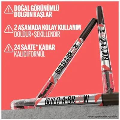 Maybelline New York 2-in-1 Brow Pen and Gel - Precise Application & Long-Lasting - 260 Deep Brown