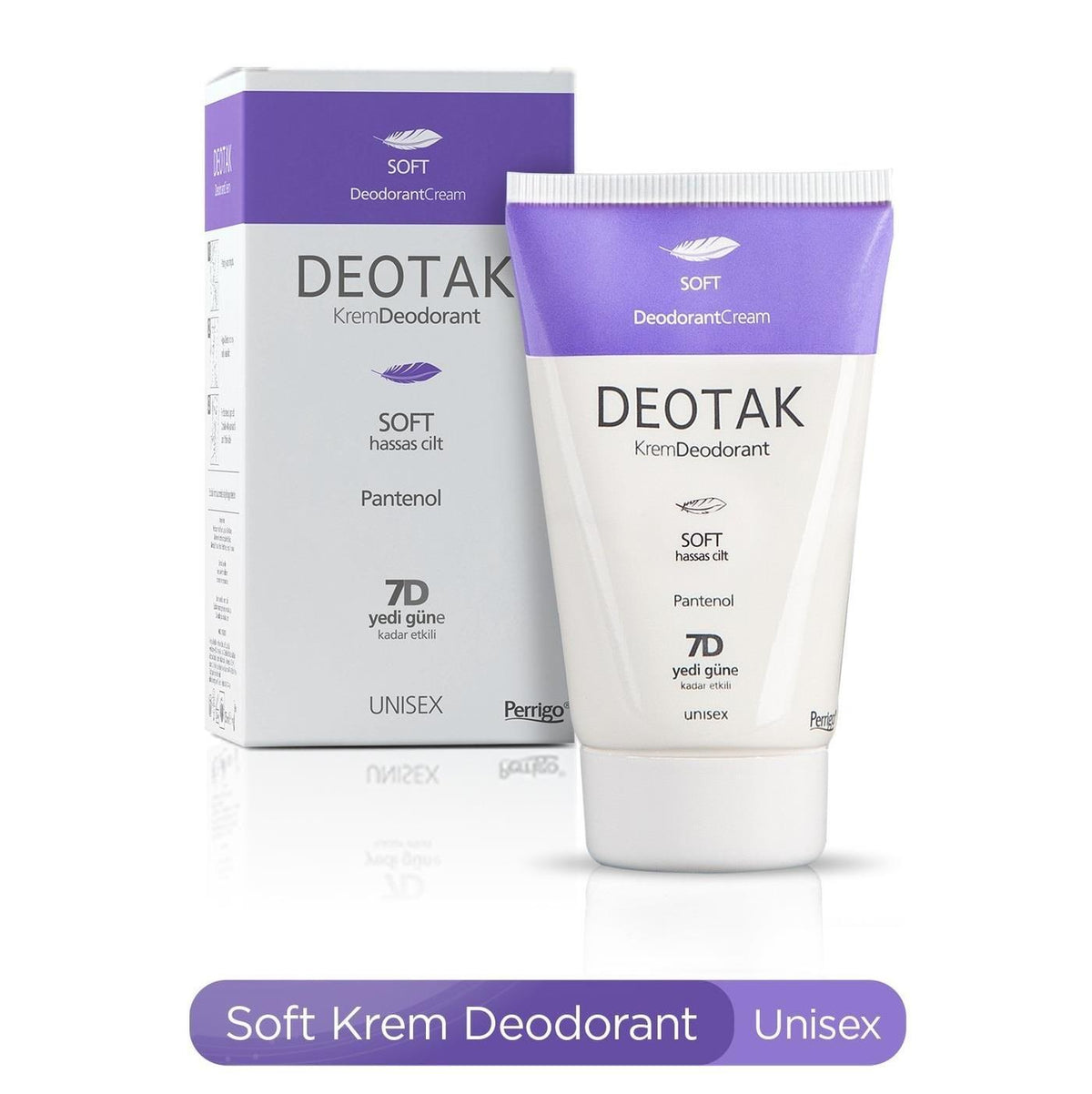 Deotak Sensitive Skin Deodorant Cream - Long Lasting Odor Protection, Gentle Formula