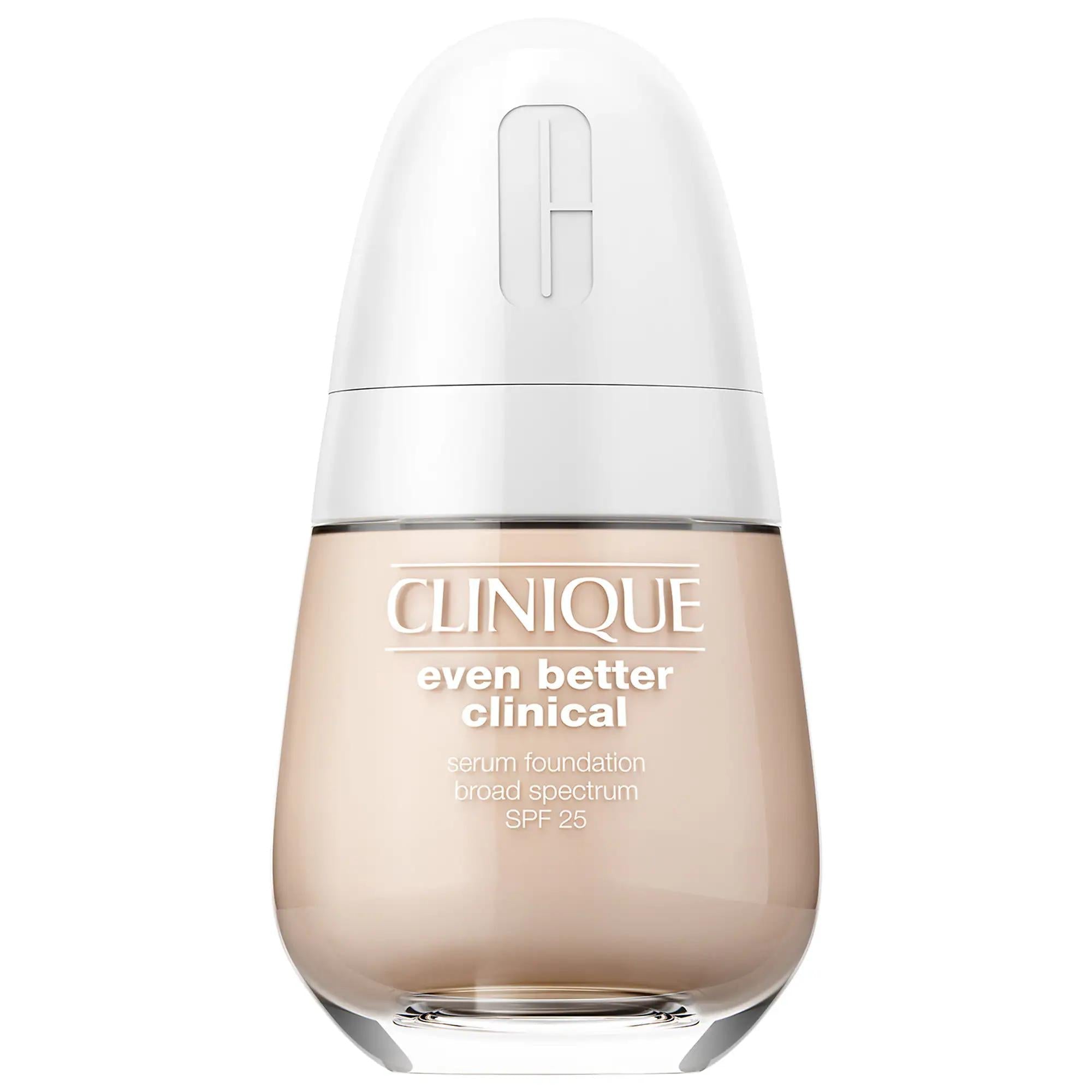 Clinique Even Better Clinical Serum Foundation Broad Spectrum SPF 25 - Long-Lasting Full Coverage Matte Finish Makeup for Oily Skin