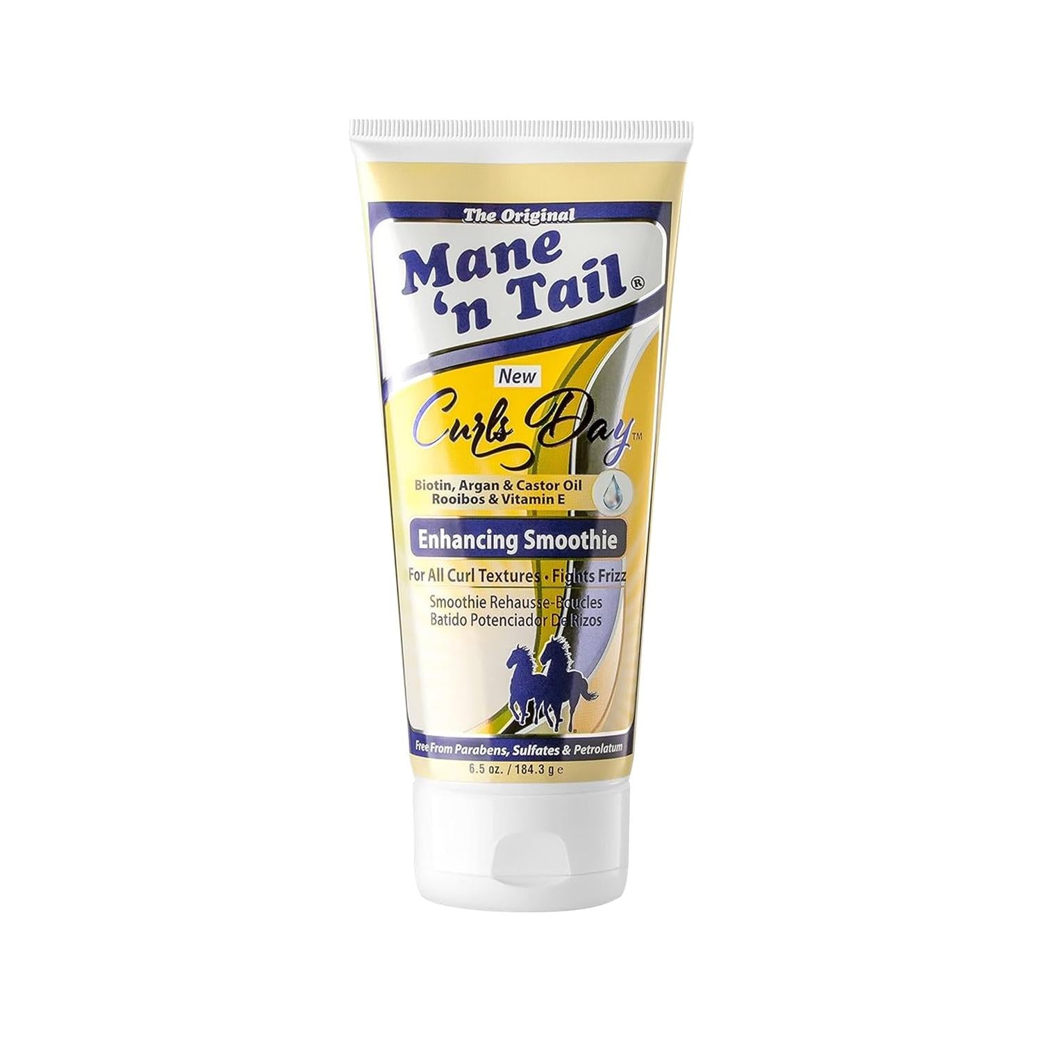 Mane 'n Tail Curls Day Enhancing Smoothie Anti-Frizz Moisturizing Hair Cream for Curly Hair - 184g