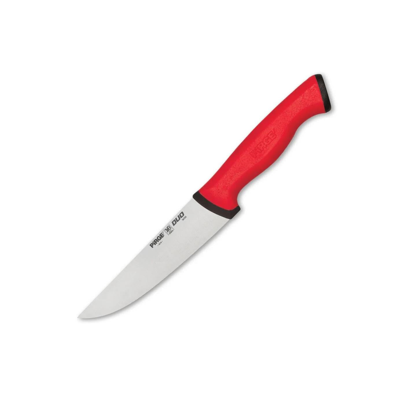 Pirge Duo No0 Butcher Knife in Red 12.5cm
