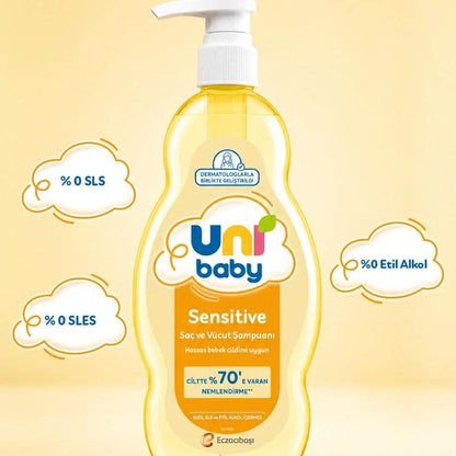 Uni Baby Sensitive Hair & Body Wash Gentle Formula 700ml