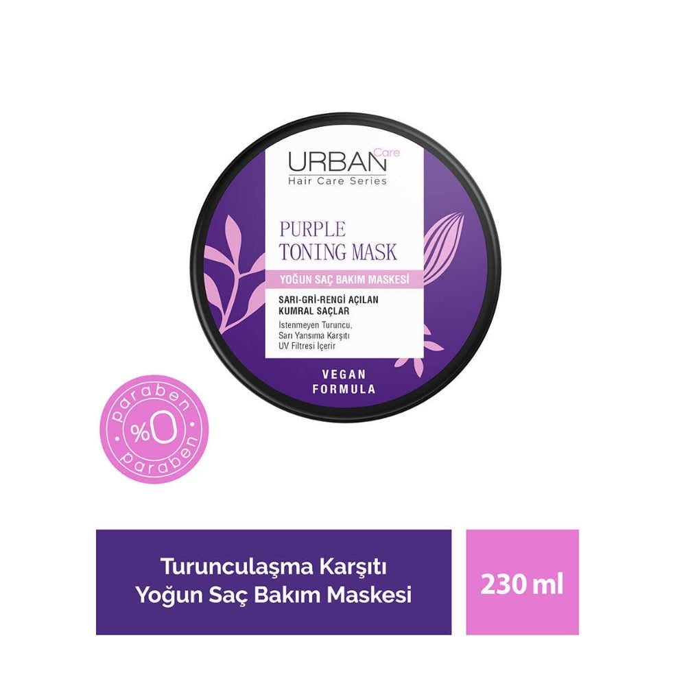 Urban Care Purple Hair Mask for Shine & Anti-Frizz 230ml