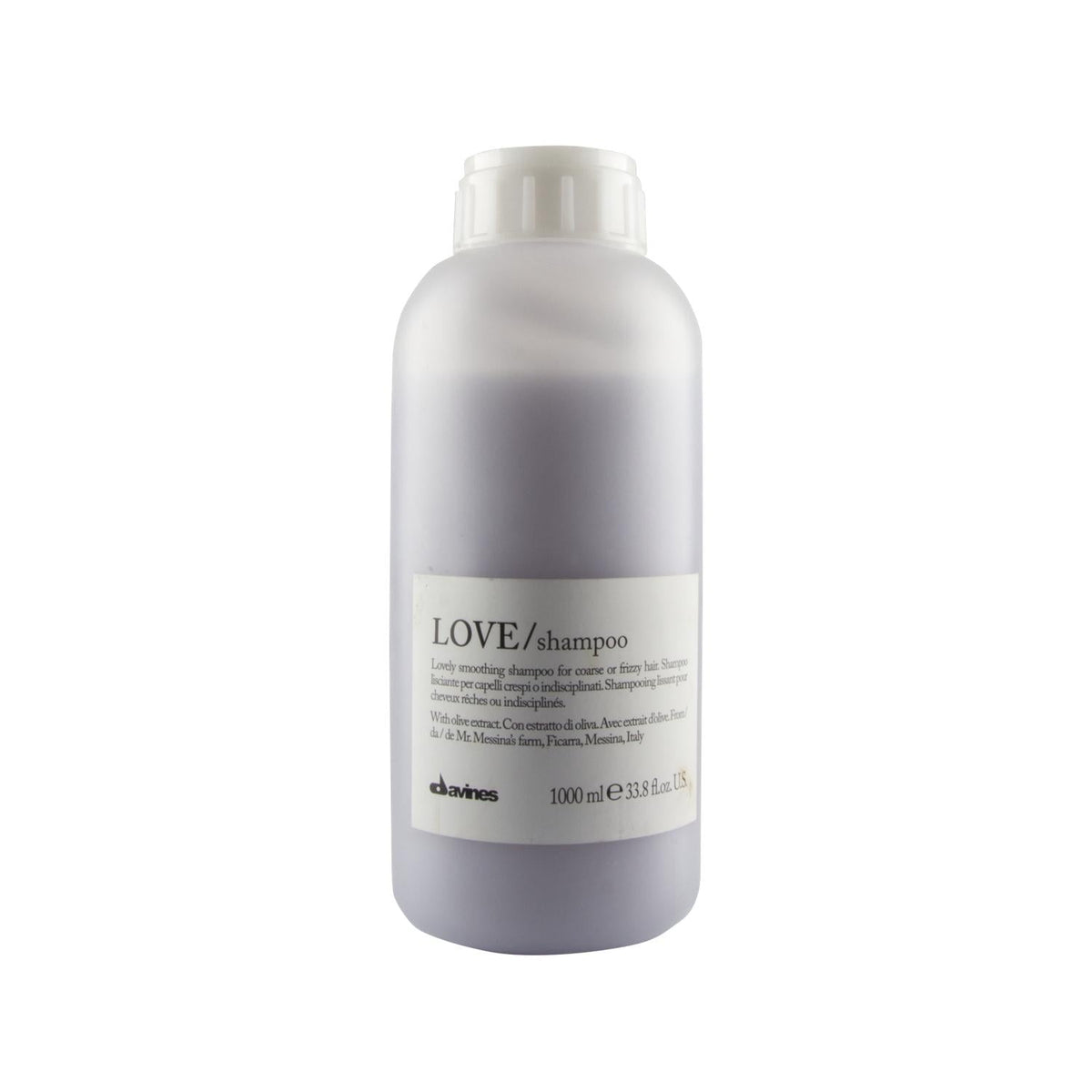 Davines Love Smoothing Shampoo 1000ml - Large Volume, Frizz Control & Manageability
