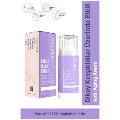 She Vec Firm Baby Firm Cream - Anti-aging Face Cream for Wrinkle Reduction and Skin Firming, Hypoallergenic & Paraben-Free, 1.01 fl oz