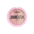 Callista Makeup Palette - Shine & Fun Face Duo Blush & Highlighter for Long-Lasting Makeup Effects