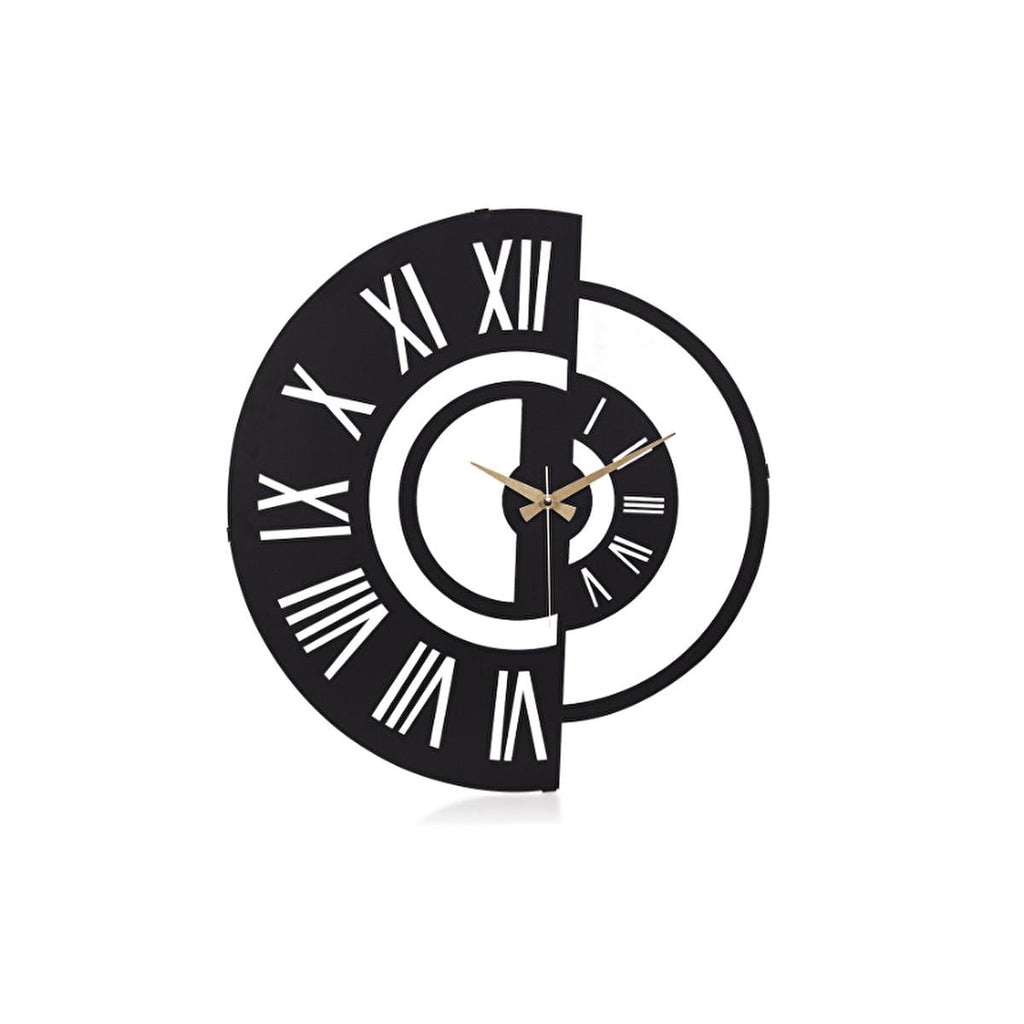 Muyika 50cm Metal Silent Wall Clock - Modern Large Wall Decor for Indoor Spaces