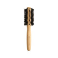 Olivia Garden Bamboo Touch Blowout Boar Bristle Hair Brush - 15mm Round Brush for Volume & Shine - Eco-Friendly Styling Brush