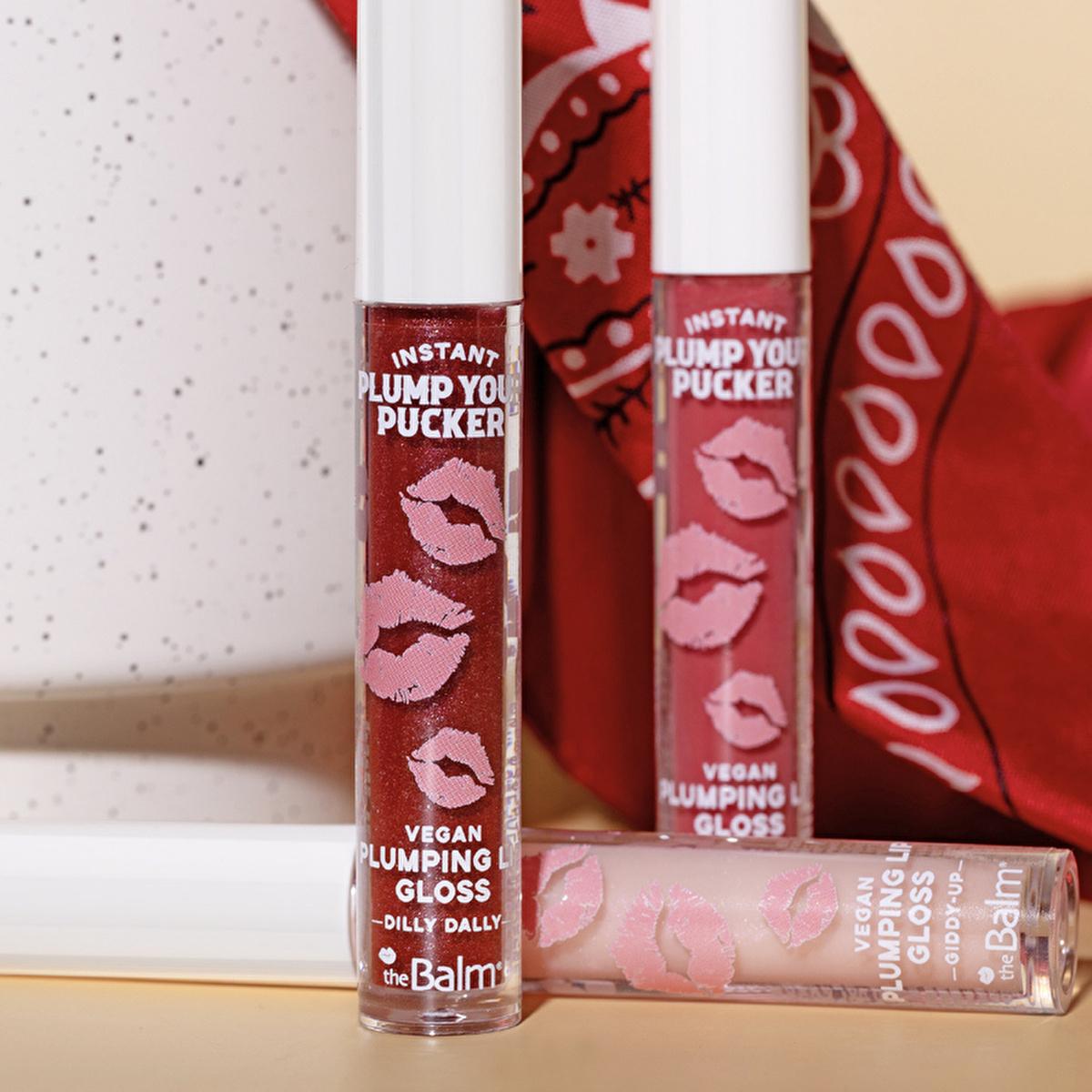 theBalm Instant Plump Your Pucker Lip Gloss: Volumizing, Hydrating, Non-Sticky Formula with Jojoba & Avocado Oil - Howdy Honey Shade