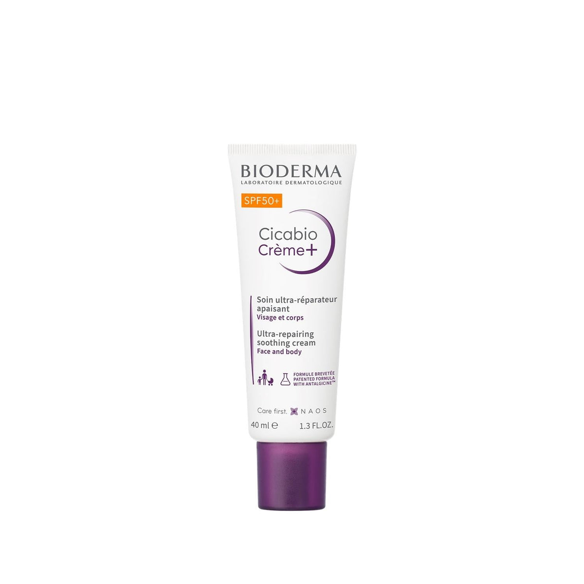 Bioderma Cicabio Cream+ SPF 50+ Sunscreen Repair Cream for Sensitive Skin - 40ml