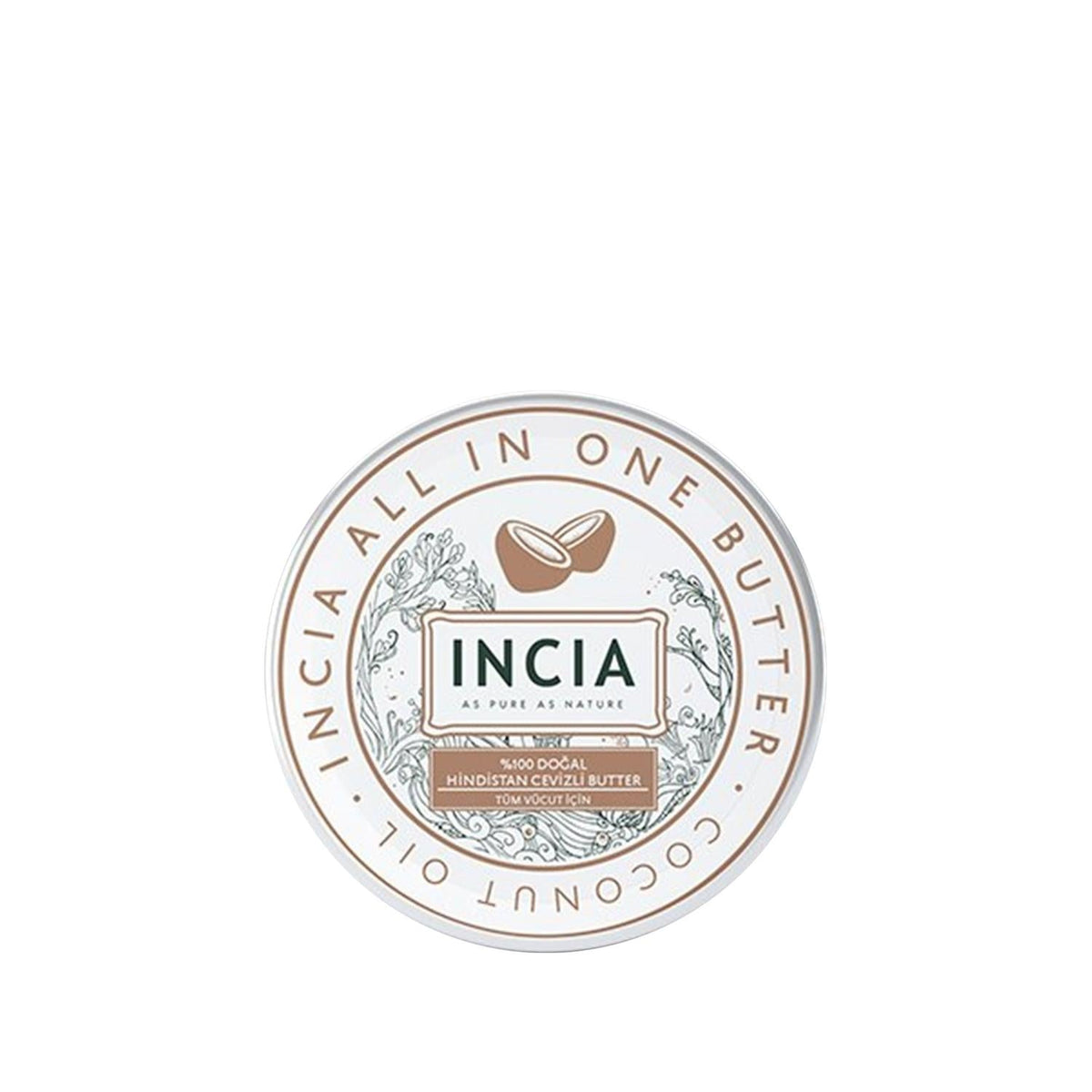 INCIA 100% Natural Coconut Butter for Skincare and Culinary Use - 1.69 fl oz, Organic Coconut Products