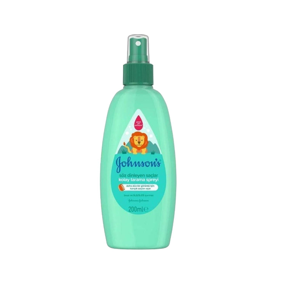 Johnson's Baby Hair Detangling Spray - Gentle, Easy Combing for Infants - 200ml