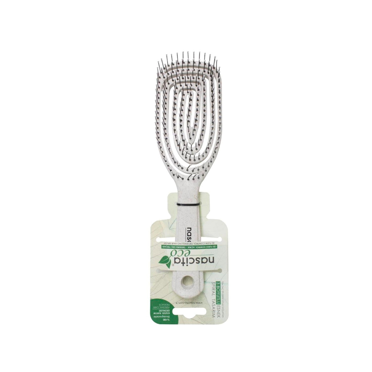 Nascita Eco-Friendly Flexible Hair Brush - Gentle Detangling, Sustainable Grooming Tool