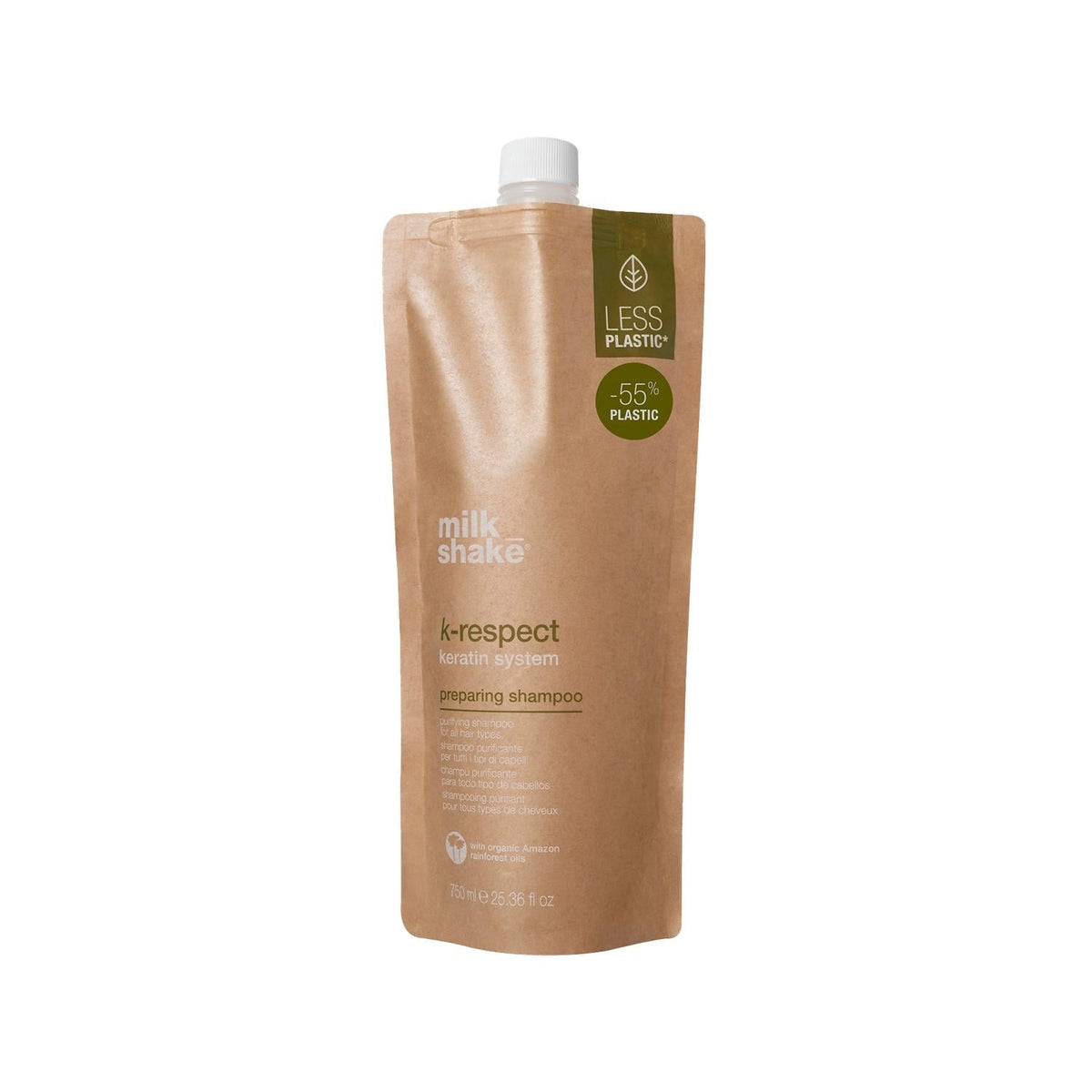 milk_shake K-Respect Preparing Hair Shampoo 750ml - Preps Hair for Styling & Treatment