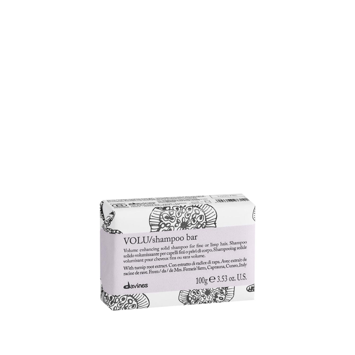 Davines Solid Shampoo Bar for Volumizing Hair - Eco-Friendly, 100g