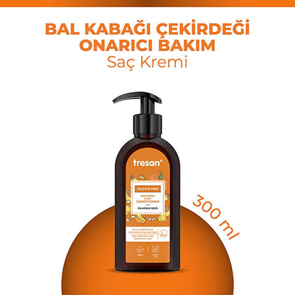 Tresan Sulfate-Free Hair Conditioner with Pumpkin Seed Oil - Nourishing Repair for Damaged Hair