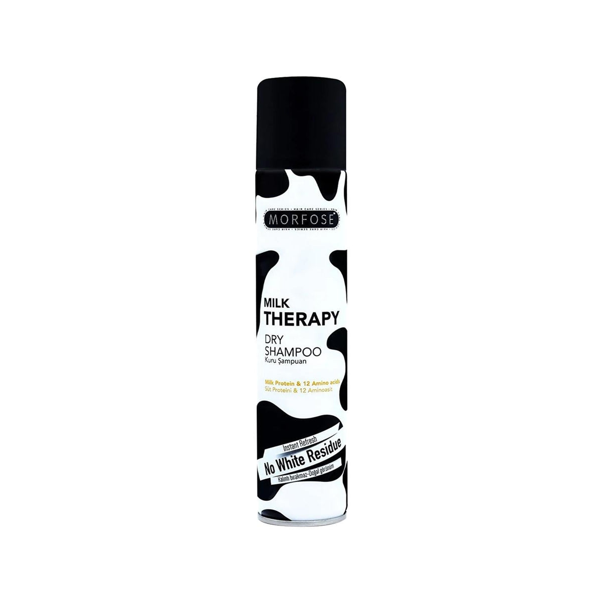 Morfose Milk Therapy Dry Shampoo 200ml - Convenient Waterless Hair Care for Busy Lifestyles