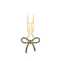 Fiona Franchimon Nº1 Hairpin Ribbon Emerald Green
