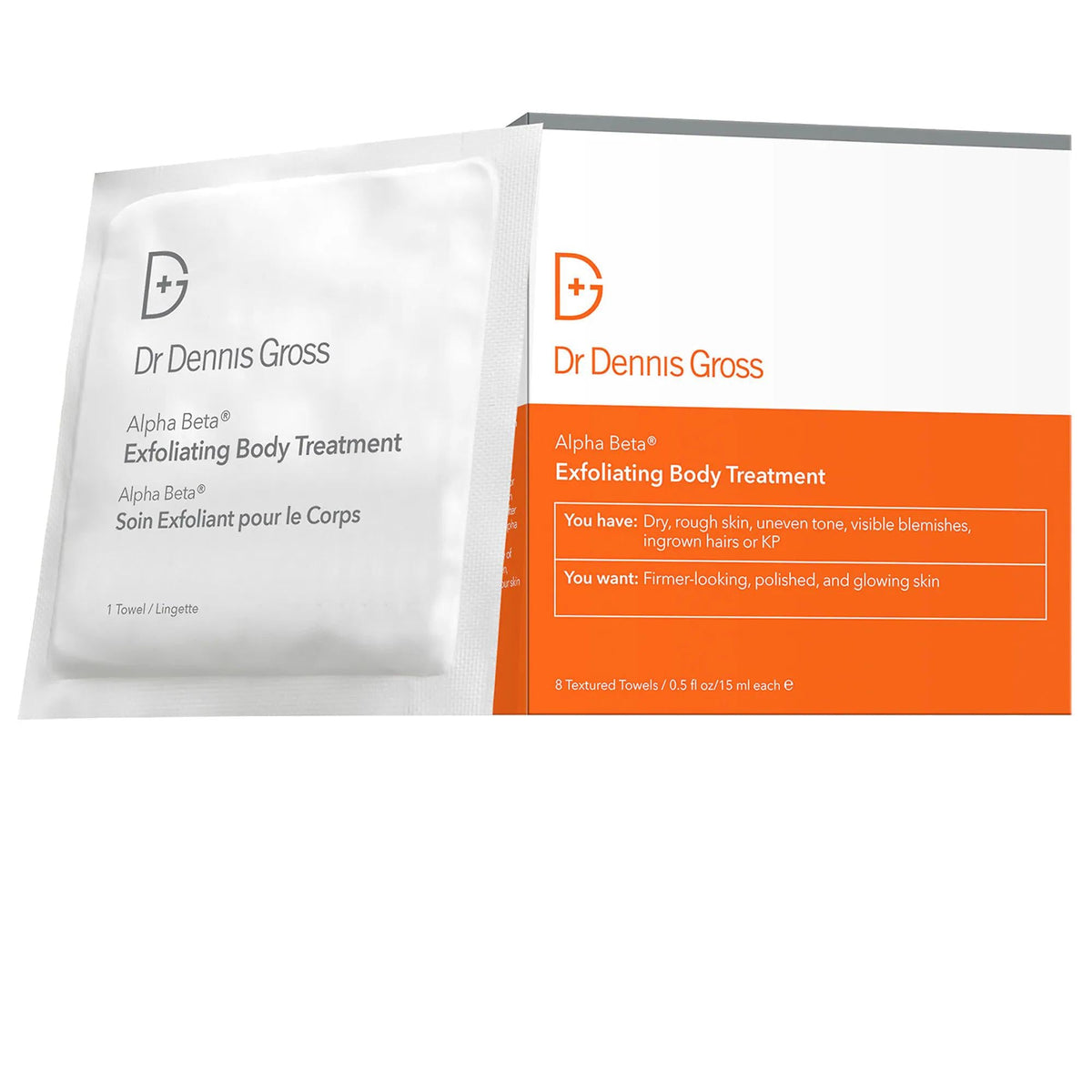 Alpha Beta Exfoliating Body Peel: AHA/BHA Treatment for Ingrown Hairs, KP & Dry Skin - Cruelty-Free & Brightening