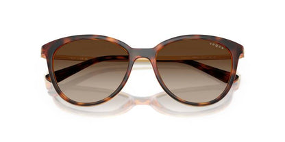 Vogue Women's Sunglasses Tortoise Frame Brown Lenses 53mm