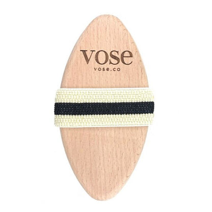 Vose Lotus Natural Horsehair Dry Body Brush for Smooth Skin