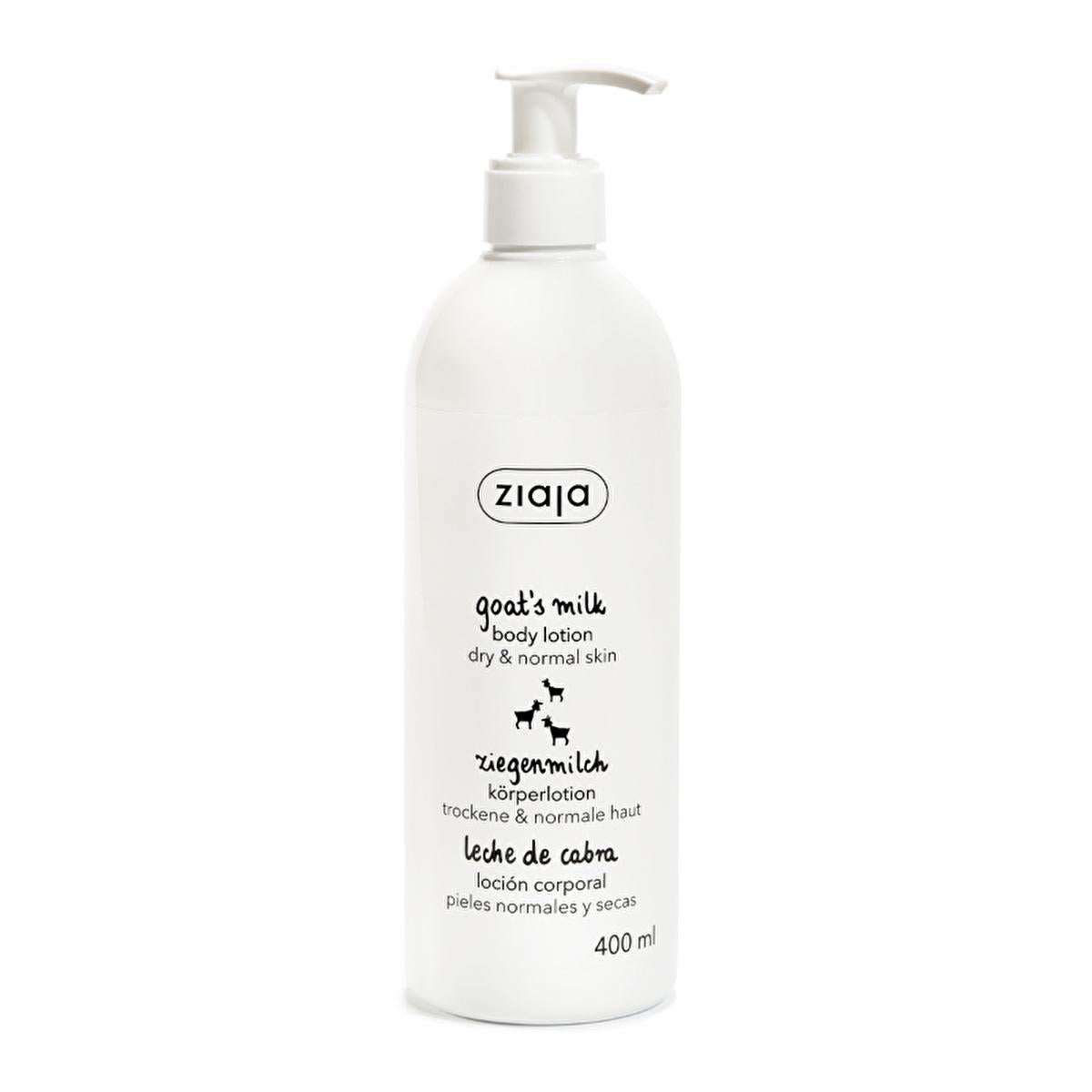 Ziaja Goat's Milk Body Lotion - Natural, Vegan, Eco-Friendly Moisturizer for Dry Skin - 13.53 fl oz
