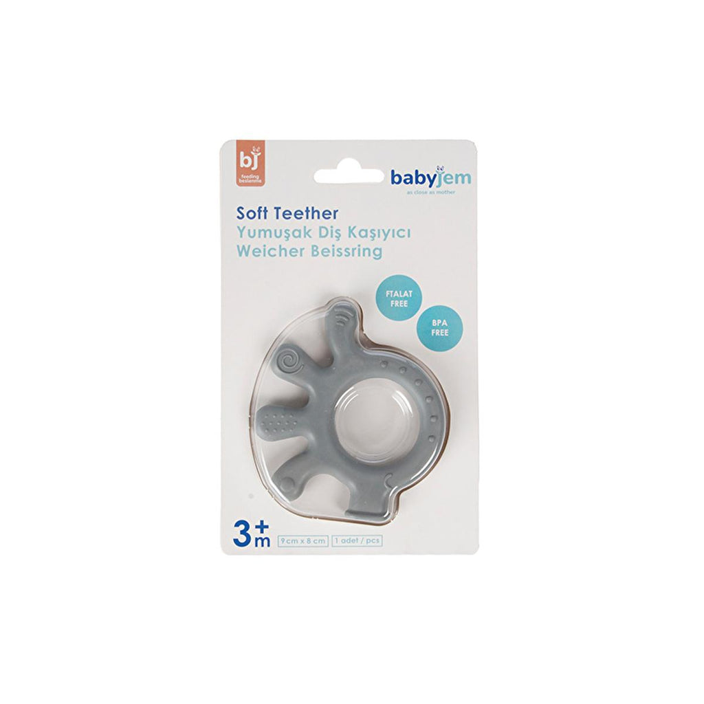 Babyjem Octopus Teether Toy - Soft BPA Free Baby Teething Relief for Sore Gums, Easy to Clean