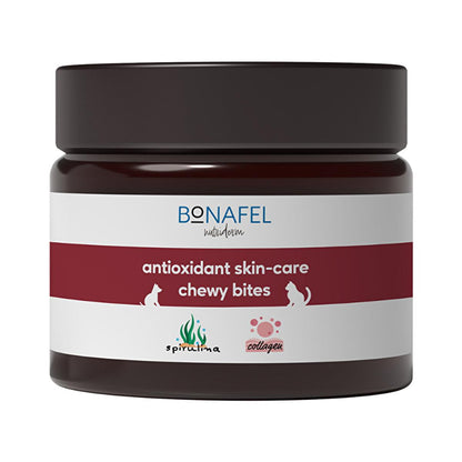 Bonafel Pet Supplement Tablets for Cats & Dogs - Spirulina & Collagen for Healthy Skin, Coat & Joints - Natural Immune System Support