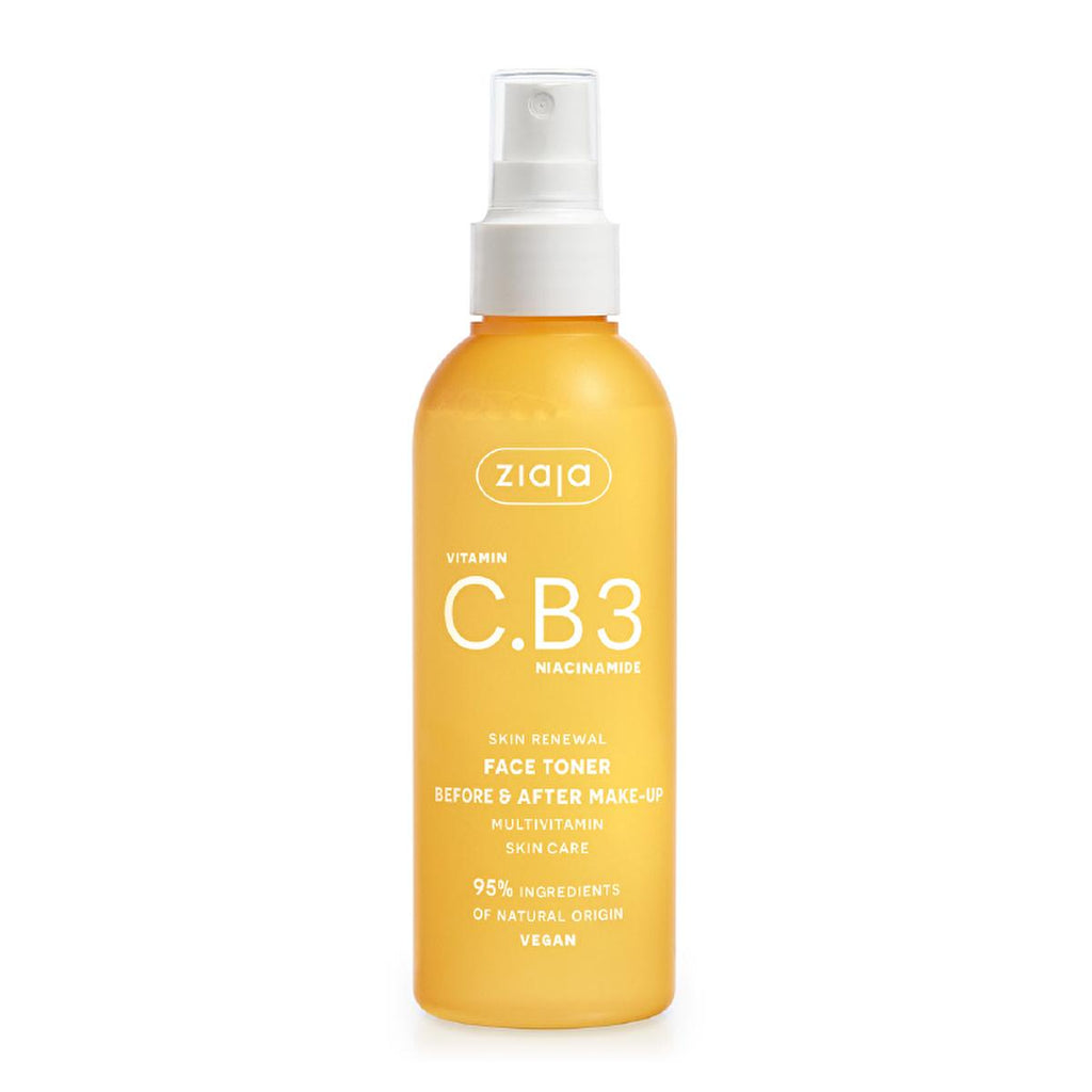 Ziaja Vitamin C Toner with Niacinamide - Natural Hydrating Face Toner for All Skin Types, 6.43 fl oz