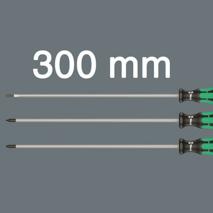Wera 335/350/355/3 Kraftform Plus Screwdriver Set 300 mm Long 05347735002