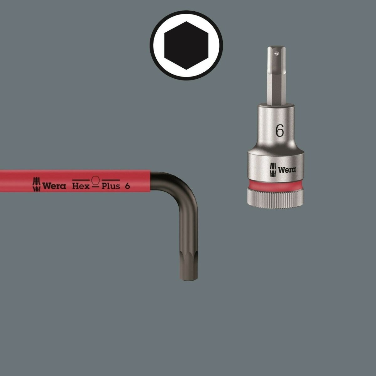 Wera 3950/9 Hex-Plus Multicolor Stainless 1 L-Key Set SAE 05022860001