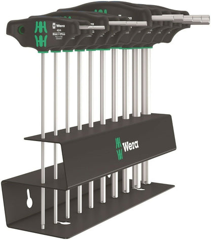 Wera 454/10 HF Set 2 Hex-Plus T-Handle Screwdriver Set 7 Piece SAE 05023454001