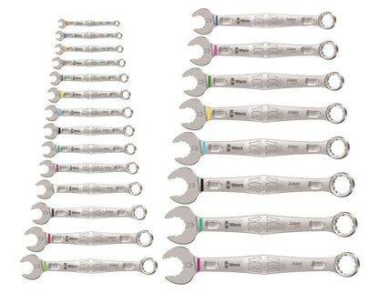 Wera 6003 Joker 22 Set 1 Combination Wrench Set 22 Piece Metric 05020232001