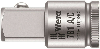 Wera 781 A/C Socket Wrench Adapter 1/4" to 1/2" Drive 05042671001