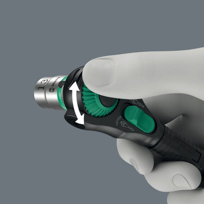 Wera 8000 A Black Edition Zyklop Speed Ratchet Wrench 1/4" Drive 05135880001