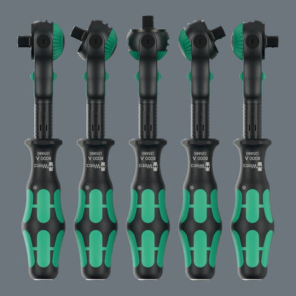 Wera 8000 A Black Edition Zyklop Speed Ratchet Wrench 1/4" Drive 05135880001