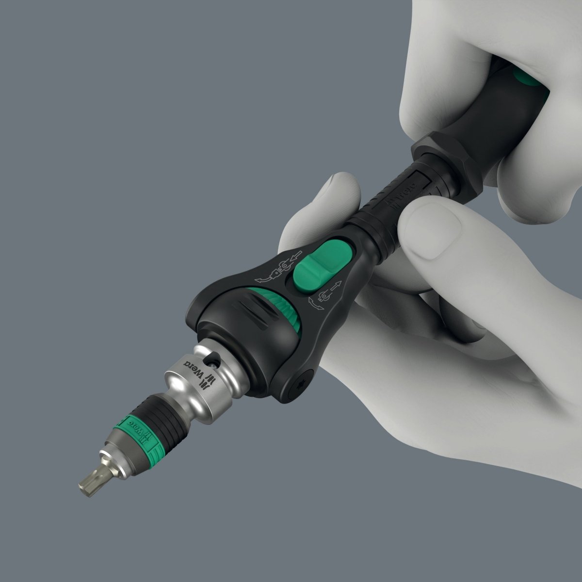 Wera 8000 B Black Edition Zyklop Speed Ratchet Wrench 3/8" Drive 05135881001