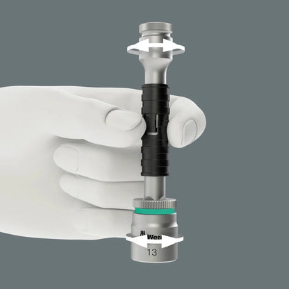 Wera 8100 SA 14 Zyklop Comfort Ratchet Set, 1/4" Drive, Metric, 28 Piece (05005541001)