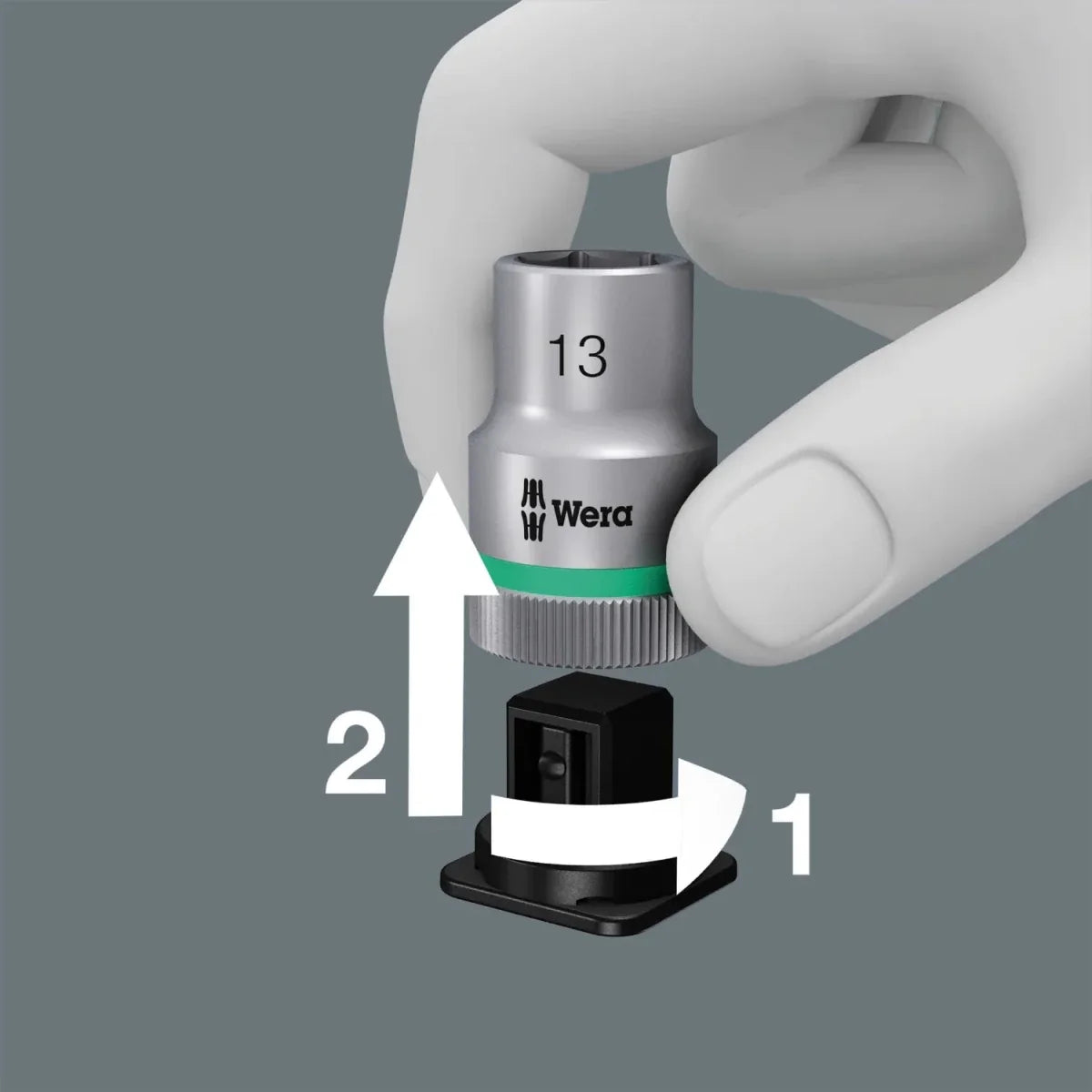 Wera 8100 SA 15 Zyklop Comfort Ratchet Set, 1/4" Drive, Imperial (SAE), 28 Piece (05005542001)