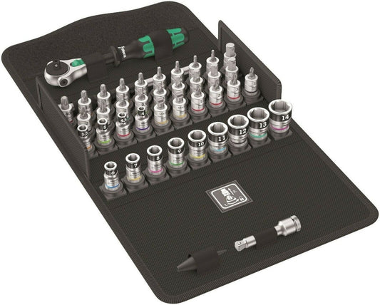Wera 8100 SA All In Zyklop Speed Ratchet Set HF 1/4" Drive Metric 05003755001