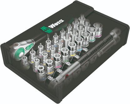 Wera 8100 SB All In Zyklop Speed Ratchet Set HF 3/8" Drive Metric 05003536001