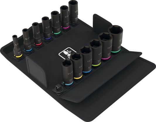 Wera 8790 B Impaktor Deep Imperial Set 1 Socket Set 3/8" SAE 05005581001