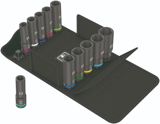 Wera 8790 C Impaktor Deep Set 1 Socket Set 1/2" Drive Metric 05004841001
