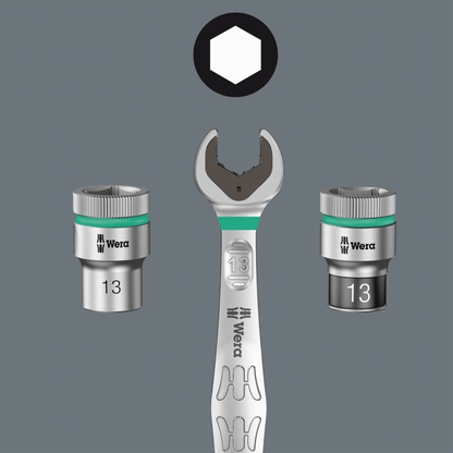 Wera 8790 HMC HF 1 Zyklop Socket Set 1/2" Drive Metric 05004203001