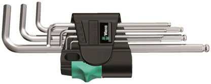 Wera 950/7 Hex-Plus 1 L-Key Set Chrome Plated Metric 7 Pieces 05022181001