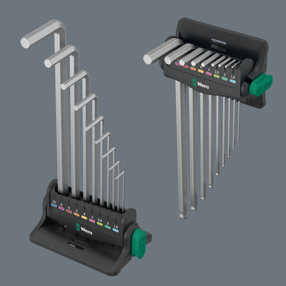 Wera 950/9 Hex-Plus 8 Chrome Plated L-Key Set Metric 05022102001