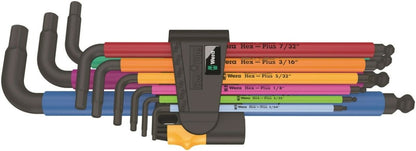Wera 950/9 Hex-Plus Multicolor 2 L-Key Set SAE 9 Pieces – 05022640001